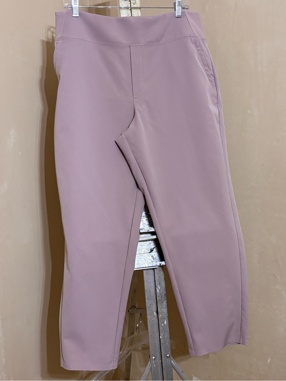 Athleta endless pant smoked mauve womens Sz 16 pink pull on